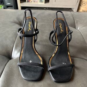 Black Qupid High Heeled Sandals